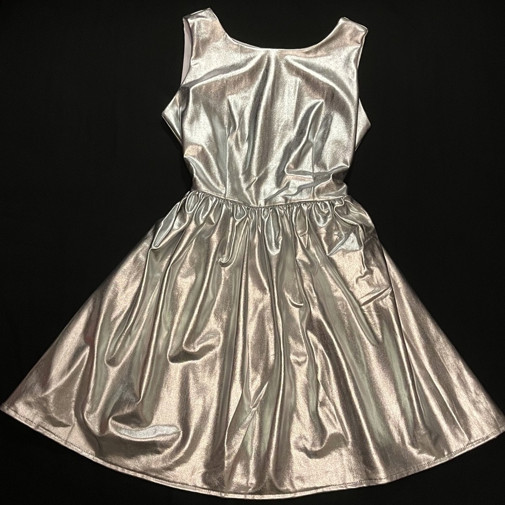 Silver dress by Bonne Chance Collections